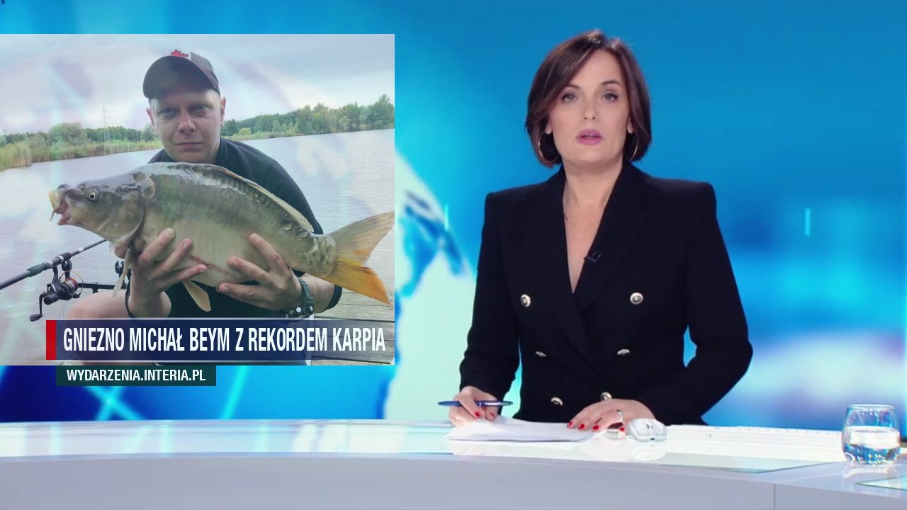 Gniezno Michał beym z rekordem karpia