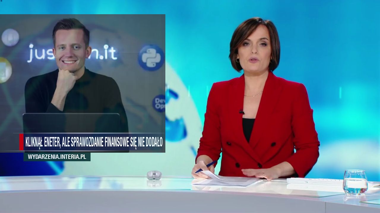 Kliknął eneter, ale sprawozdanie finansowe się nie dodało