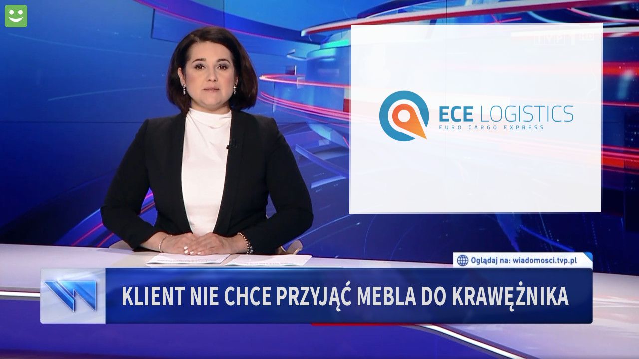 Klient nie chce przyjąć mebla do krawężnika 