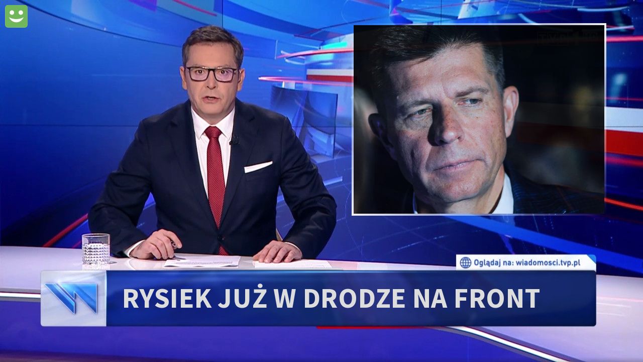 Rysiek już w drodze na front 