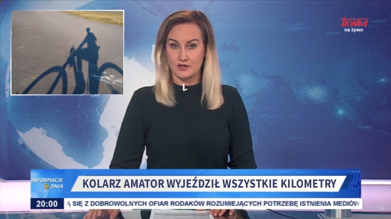 Kolarz amator wyjeździł wszystkie kilometry 