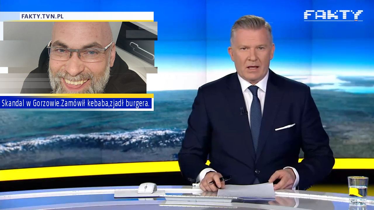 Skandal w Gorzowie.Zamówił kebaba,zjadł burgera.