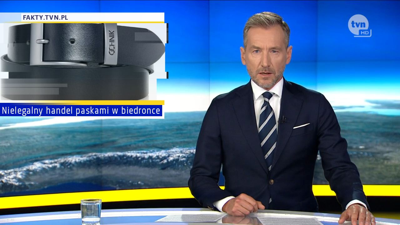 Nielegalny handel paskami w biedronce 