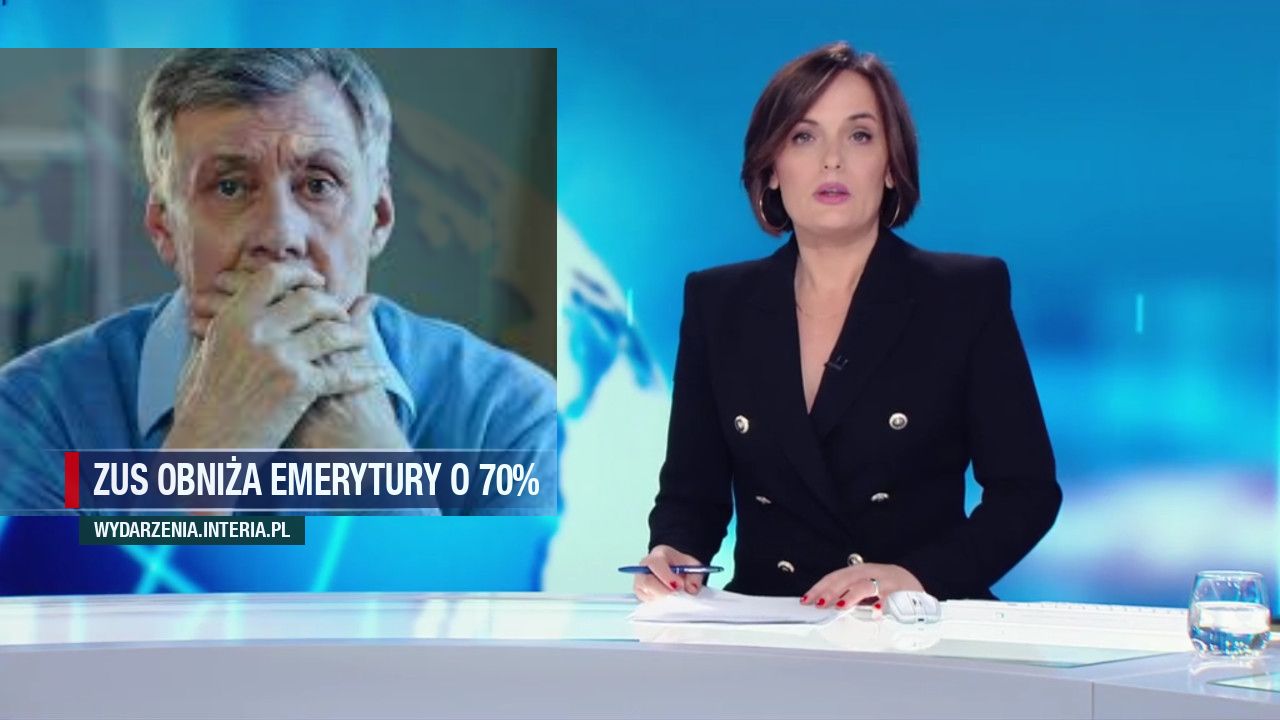 ZUS obniża emerytury o 70%