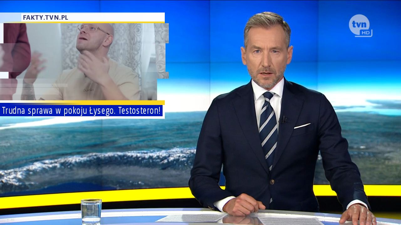 Trudna sprawa w pokoju Łysego. Testosteron!