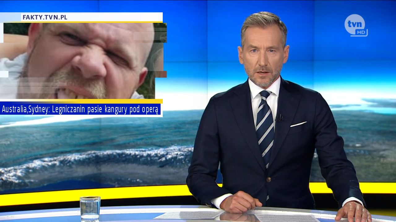 Australia,Sydney: Legniczanin pasie kangury pod operą