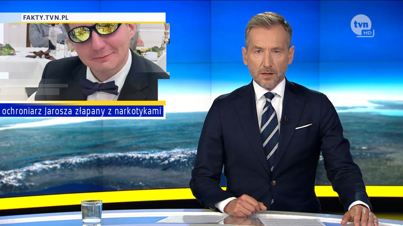 ochroniarz Jarosza złapany z narkotykami