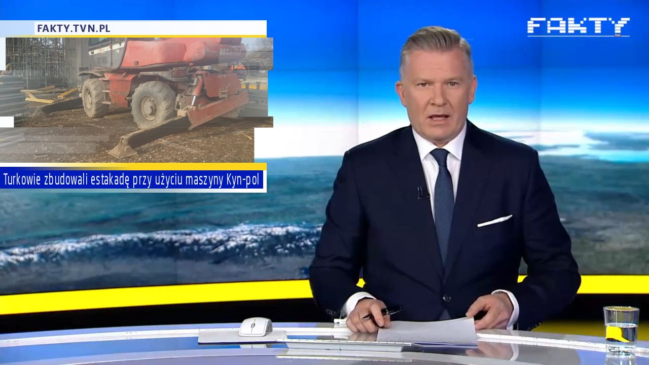 Turkowie zbudowali estakadę przy użyciu maszyny Kyn-pol