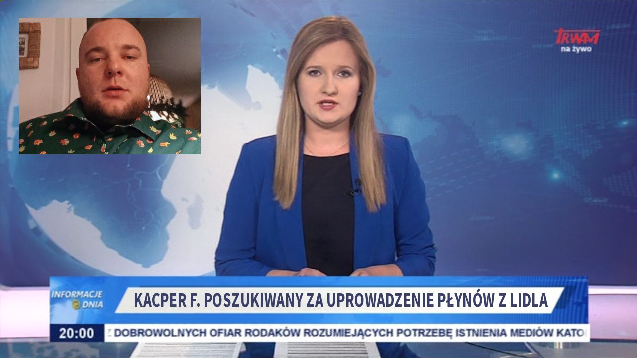 Kacper F. Poszukiwany za uprowadzenie płynów z Lidla