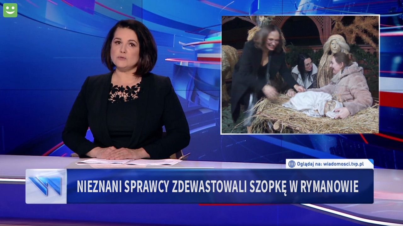 NIeznani sprawcy zdewastowali szopkę w Rymanowie