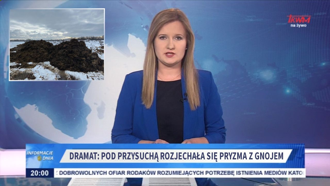 Dramat: Pod Przysuchą rozjechała się pryzma z gnojem