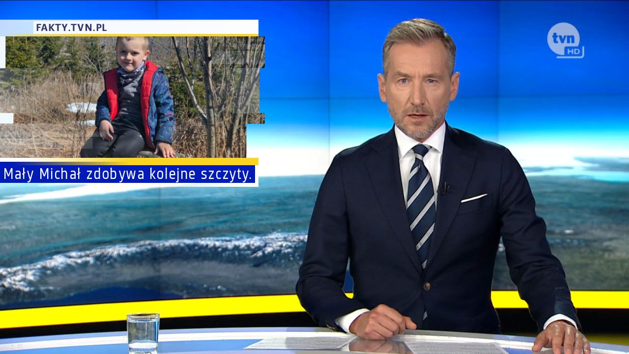 Mały Michał zdobywa kolejne szczyty.