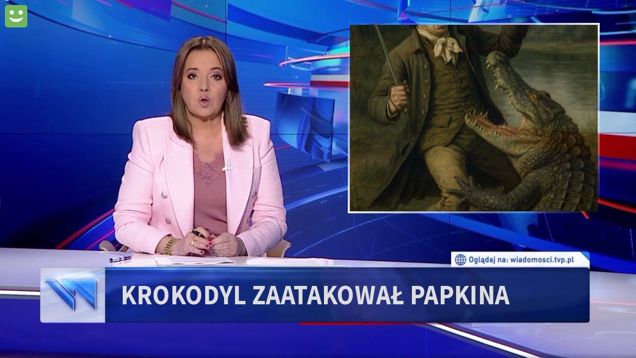 krokodyl zaatakował papkina 