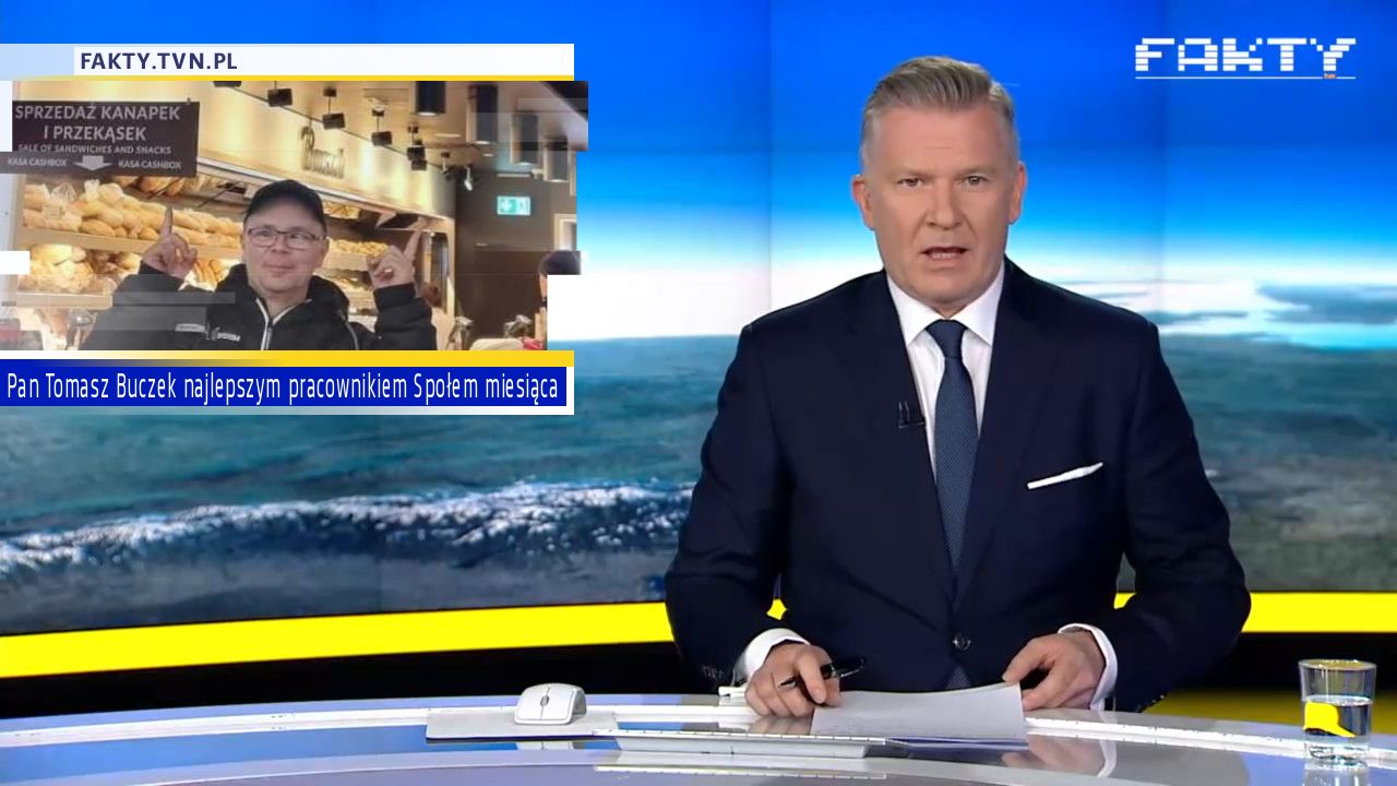 Pan Tomasz Buczek najlepszym pracownikiem Społem miesiąca