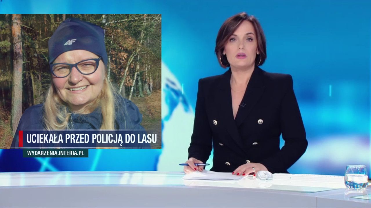Uciekała przed policją do lasu