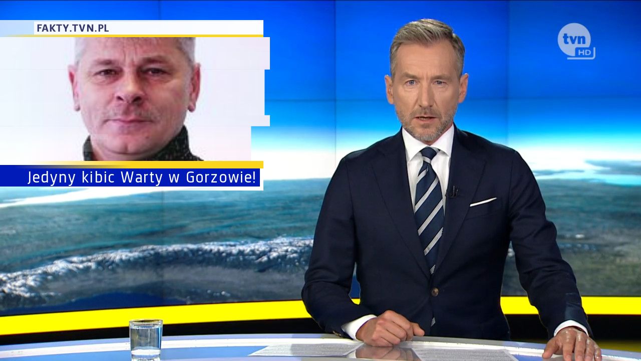 Jedyny kibic Warty w Gorzowie!