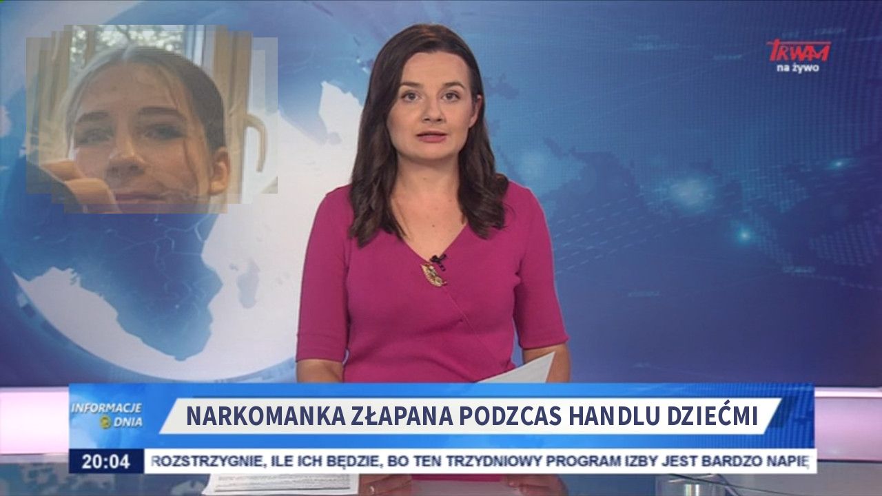 Narkomanka złapana podzcas handlu dziećmi 