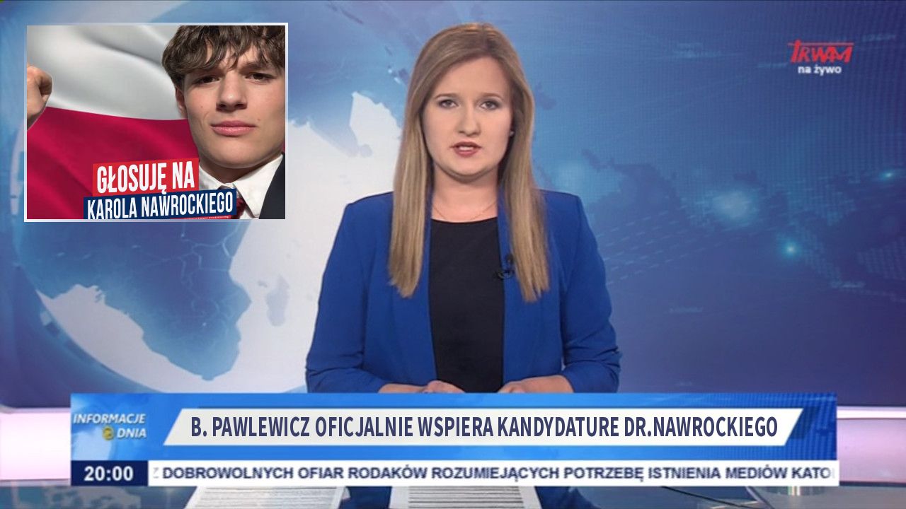 B. Pawlewicz oficjalnie wspiera kandydature dr.Nawrockiego