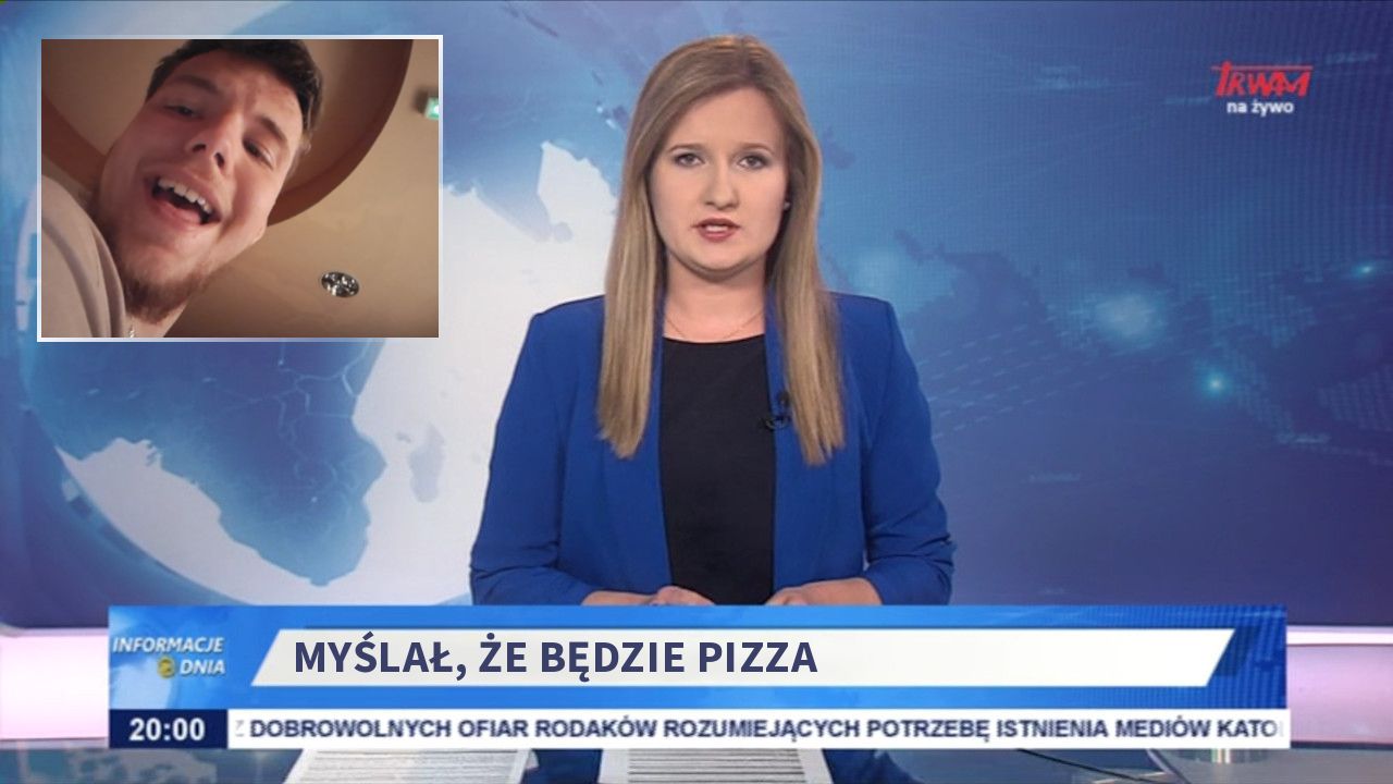 Myślał, że będzie pizza