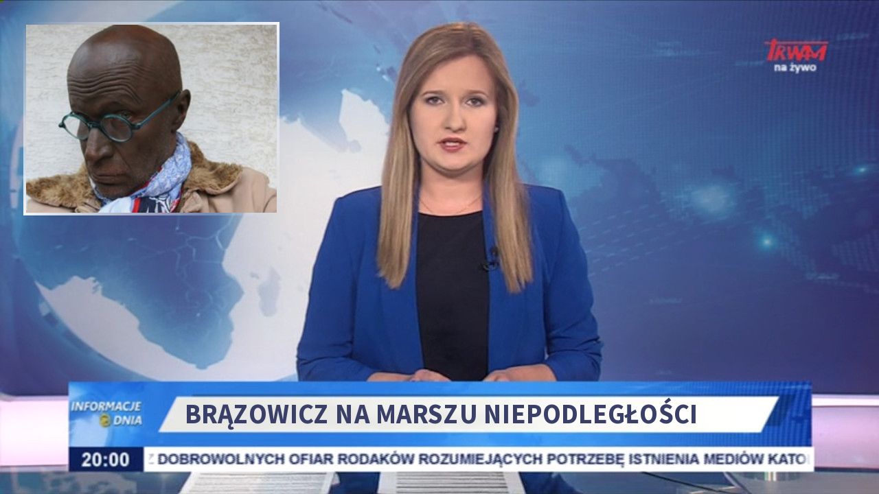 Brązowicz na marszu niepodległości 