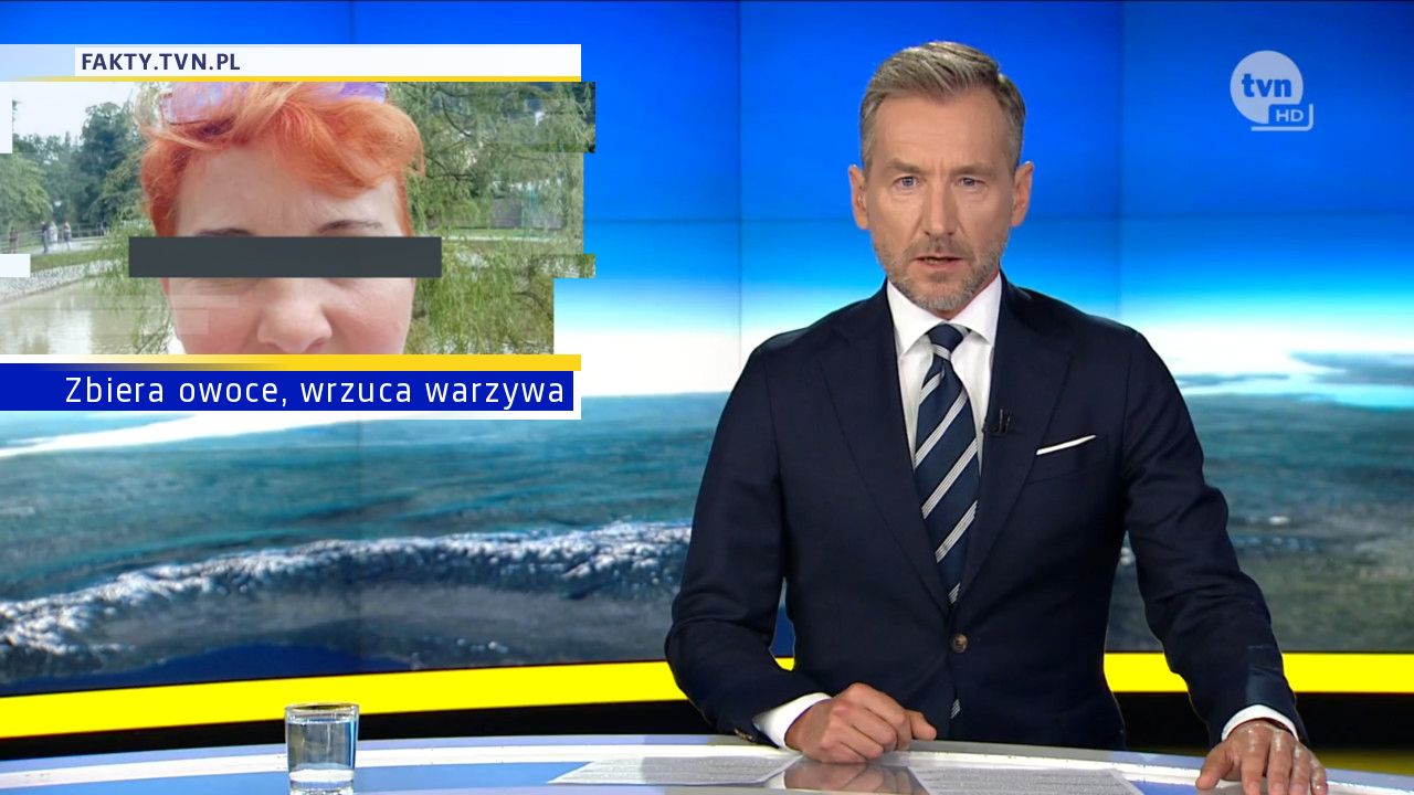 Zbiera owoce, wrzuca warzywa 