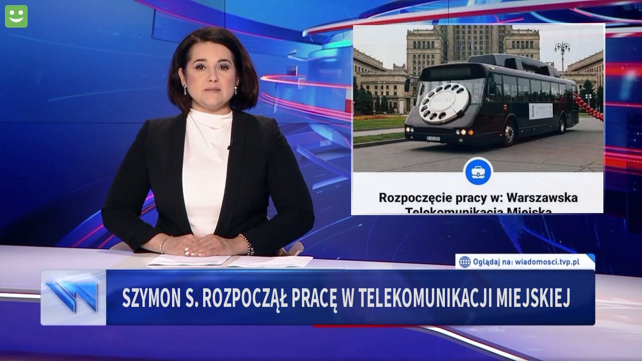Szymon S. Rozpoczął pracę w telekomunikacji miejskiej