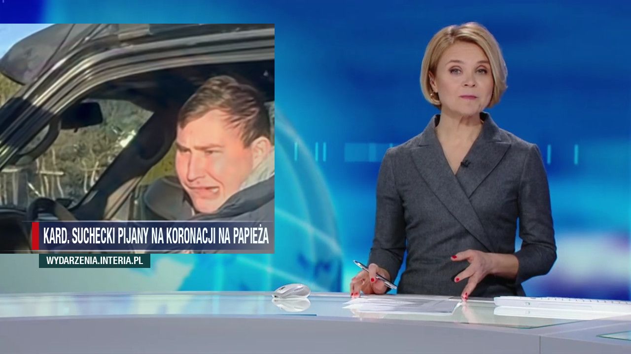 Kard. Suchecki pijany na koronacji na papieża