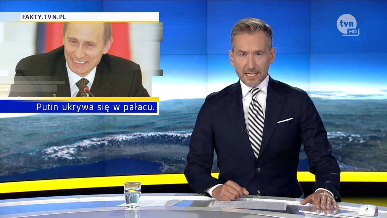 Putin ukrywa się w pałacu.