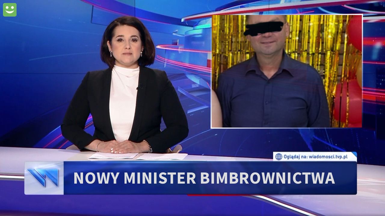 Nowy minister bimbrownictwa