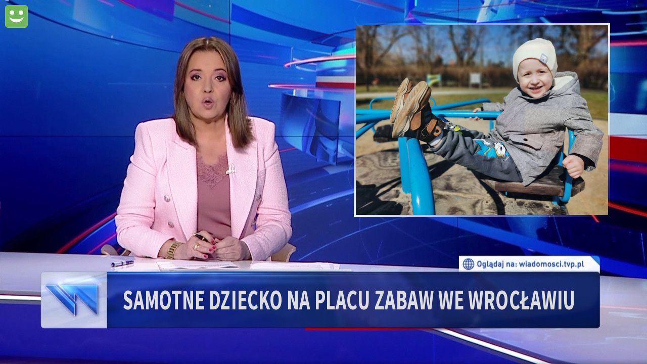 Samotne dziecko na placu zabaw we Wrocławiu 