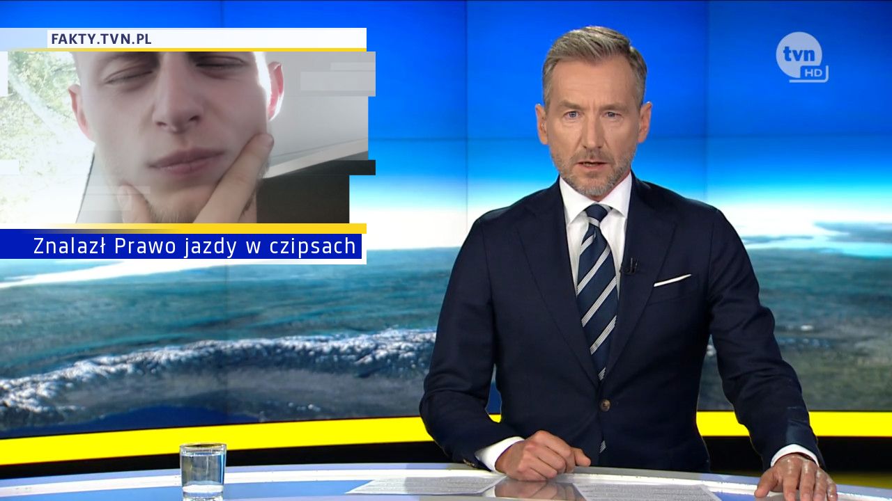 Znalazł Prawo jazdy w czipsach 