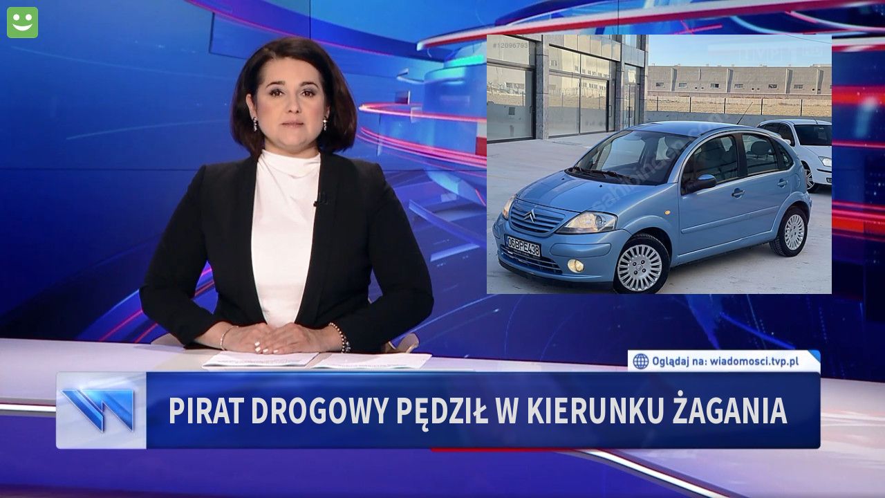 Pirat drogowy pędził w kierunku Żagania 