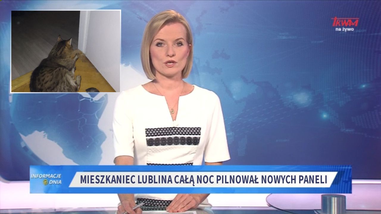Mieszkaniec lublina całą noc pilnował nowych paneli