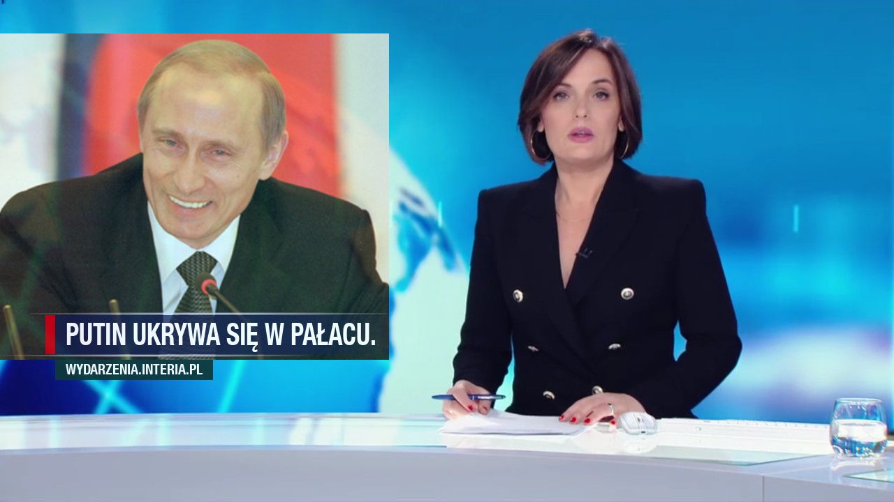 Putin ukrywa się w pałacu.
