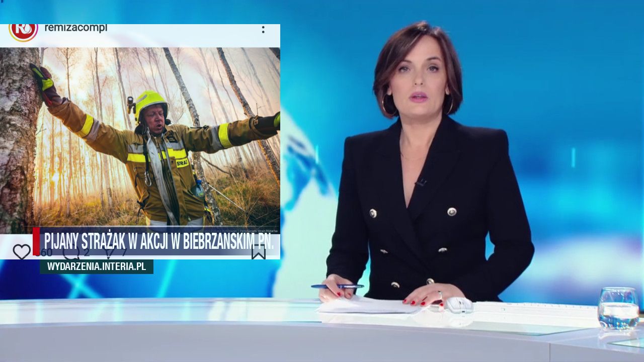 Pijany strażak w akcji w biebrzanskim PN.