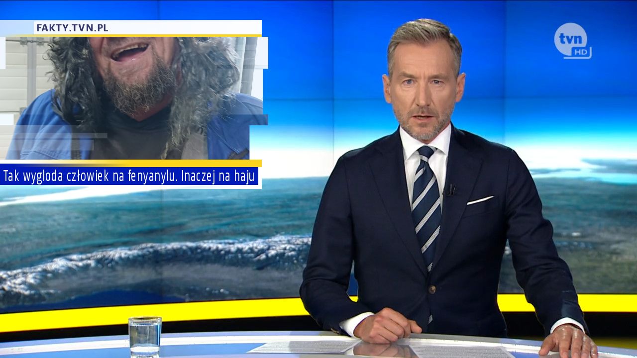 Tak wygloda człowiek na fenyanylu. Inaczej na haju