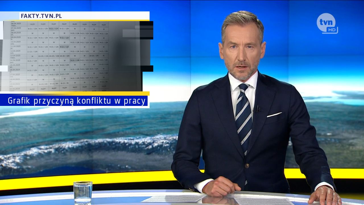 Grafik przyczyną konfliktu w pracy 