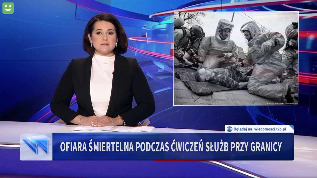 Ofiara śmiertelna podczas ćwiczeń służb przy granicy