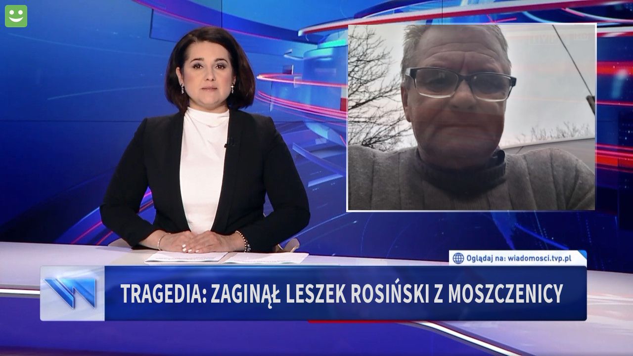 Tragedia: zaginął Leszek Rosiński z Moszczenicy