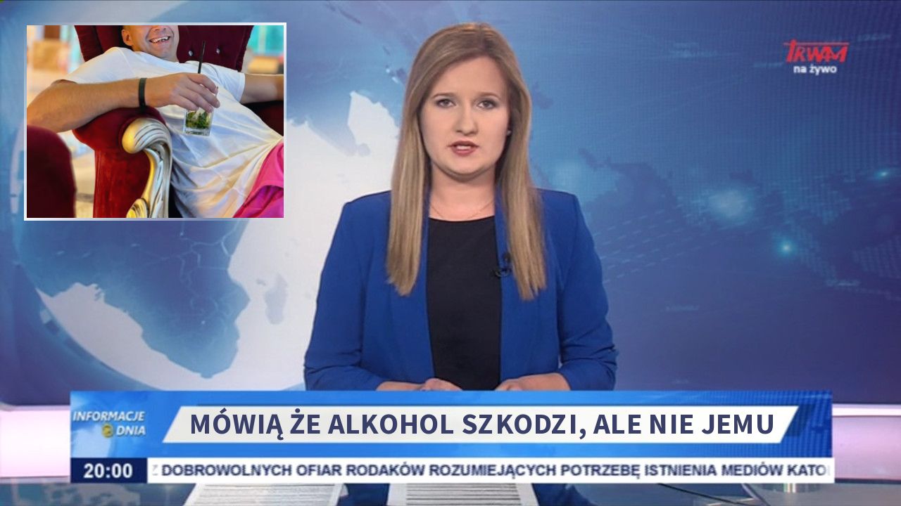 Mówią że alkohol szkodzi, ale nie jemu 