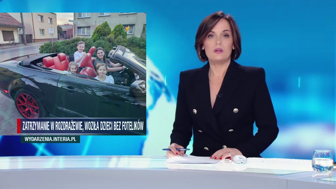 ZATRZYMANIE W ROZDRAżewie, Woziła dzieci bez fotelików