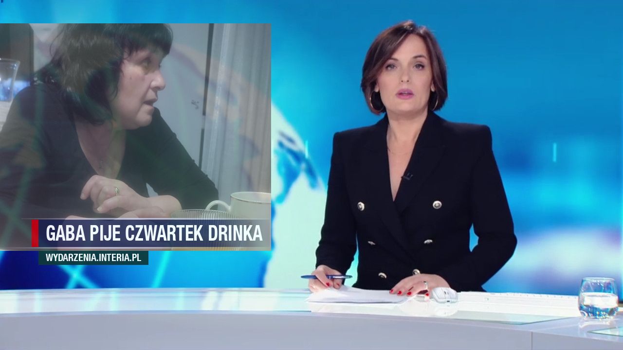 Gaba pije czwartek drinka