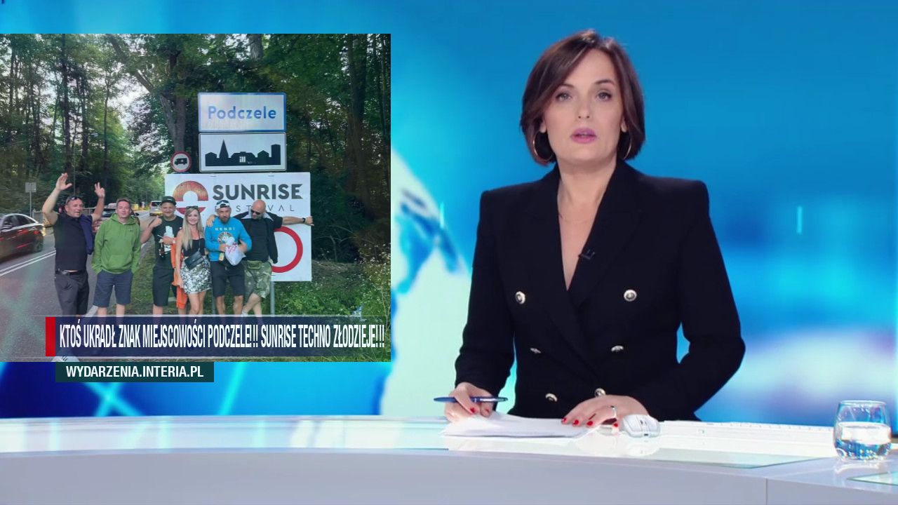 Ktoś ukradł znak miejscowości Podczele!!! Sunrise techno złodzieje!!!