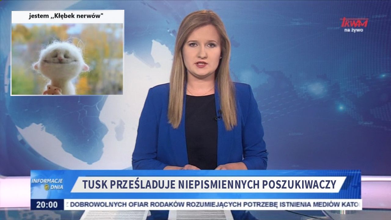 Tusk prześladuje niepismiennych poszukiwaczy 