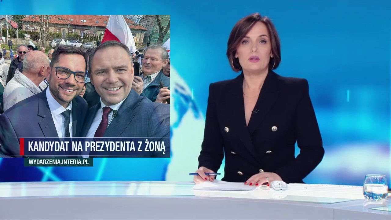 Kandydat na prezydenta z żoną