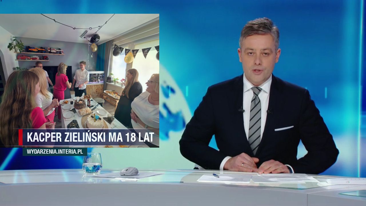 Kacper Zieliński ma 18 lat