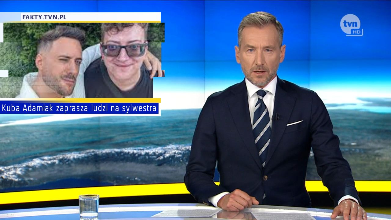 Kuba Adamiak zaprasza ludzi na sylwestra 