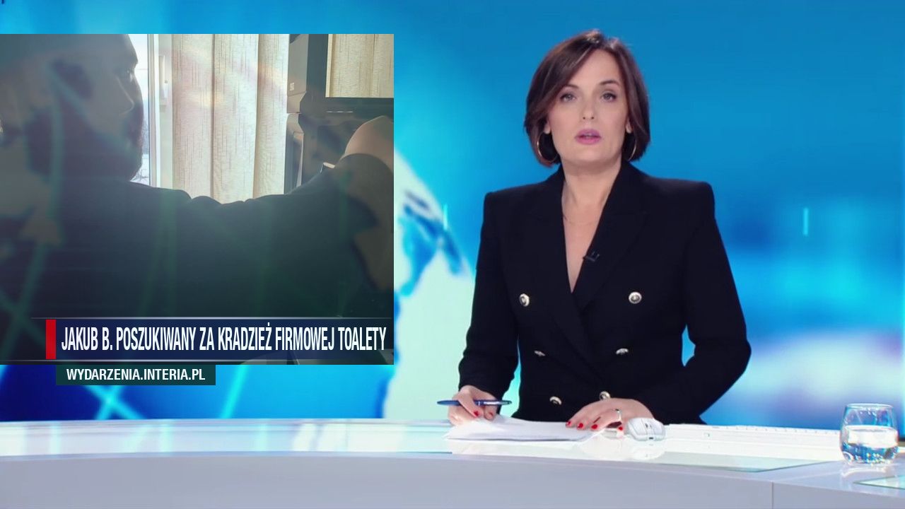 Jakub B. Poszukiwany za kradzież firmowej toalety