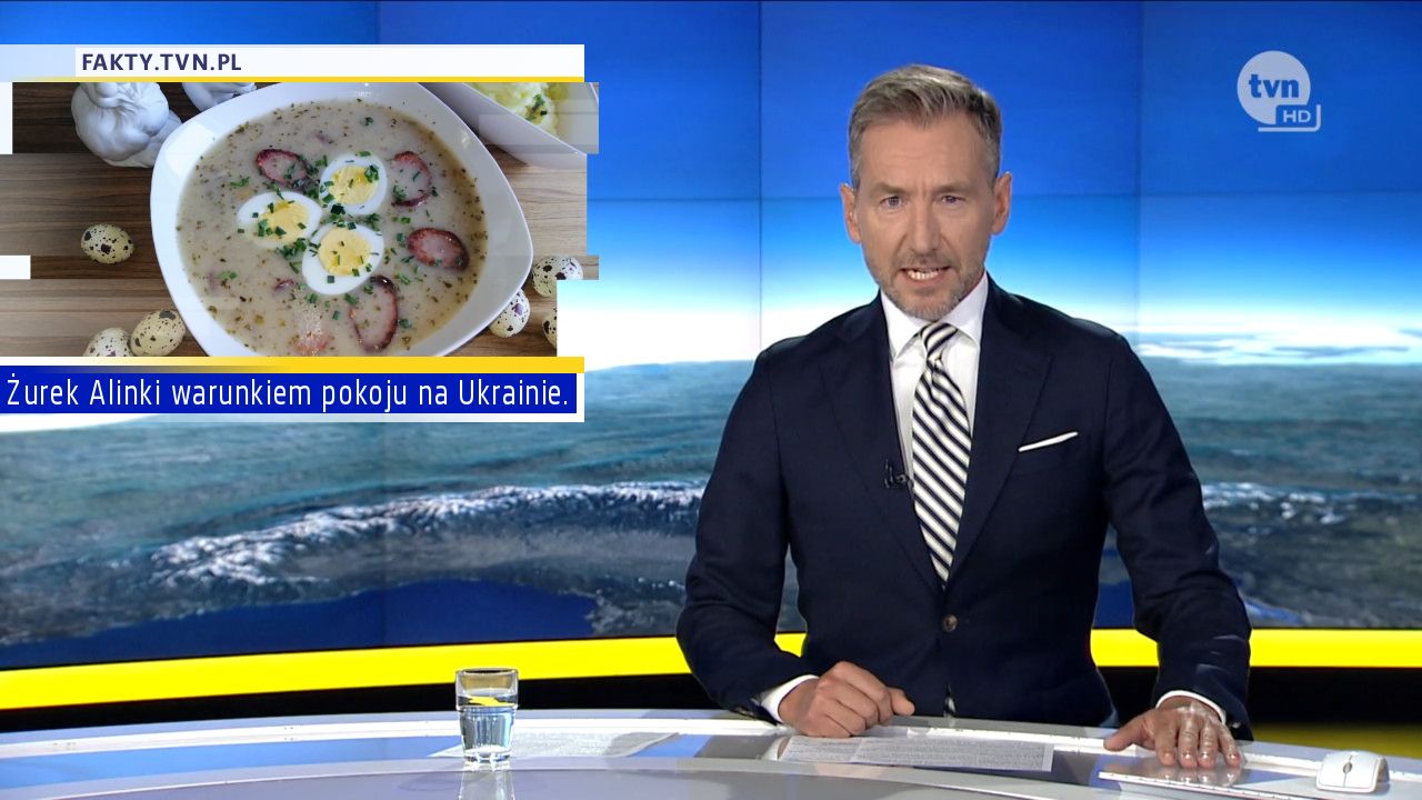 Żurek Alinki warunkiem pokoju na Ukrainie.