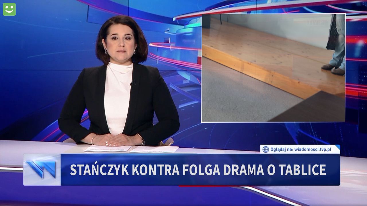 Stańczyk kontra Folga drama o tablice
